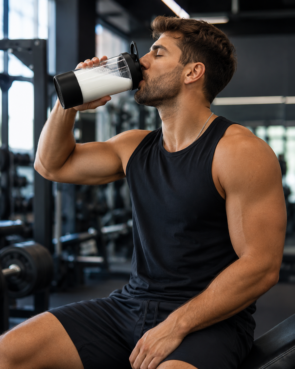 Shaker Automático ProFit 400 ml para Proteína, Pre-Entreno y Bebidas Fitness